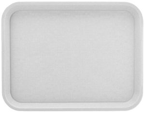 Roltex Tablett aus Polypropylen in kleiner Größe, weiß, Maße 34,5 x 26,5 cm