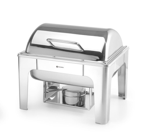 Chafing Dish GN 1/2, Hochglanz-Finish. Ideal für den Einsatz bei Buffets und Catering.