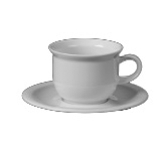Frühstückstasse - Inhalt 0,40 ltr -, Form TODAY - uni weiß - ohne Untertasse, (Untertasse Artikel 432-099)