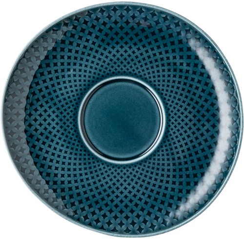 Junto Ocean Blue (blau) von Rosenthal, Cafe au Lait Untertasse aus Porzellan