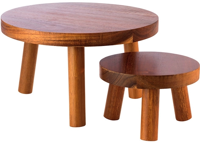 APS Buffetständer SIERRA, Durchmesser: 150 mm, Höhe: 100 mm, Akazienholz