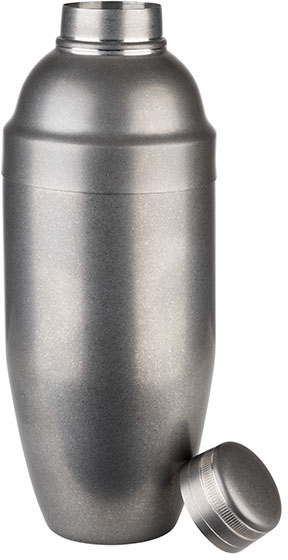 Shaker -CLASSIC- Ø 9 cm, H: 23 cm, 0,7 Liter Edelstahl Antik-Edelstahl-Look spülmaschinengeeignet stapelbar