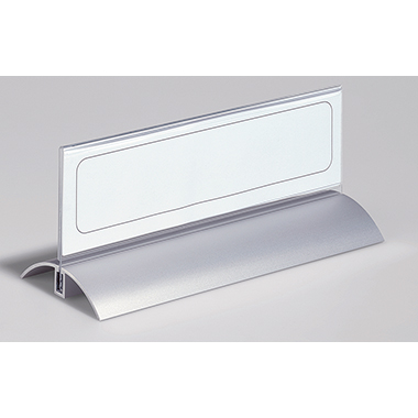 DURABLE Tischnamensschild DESK PRESENTER DE LUXE 210 x 61 mm (B x H) Acryl/Aluminium transparent 2 St./Pack.