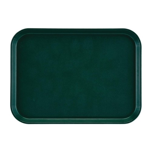 Cambro Epictread rechteckiges rutschfestes Fiberglas Tablett dunkelgrün 41,5x30,5cm. Rutschfeste Oberfläche bietet auch