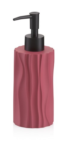 Seifenspender Merida Polyresin himbeerrot 19,0 cm 7,0 cm Ø 200,0 ml von Kela