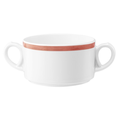 Seltmann Obere zur Suppentasse 0,30 l, rund, Form: Community, Dekor: 57393 Pinselband 4, hohe Kantenschlagfestigkeit, Made in Germany