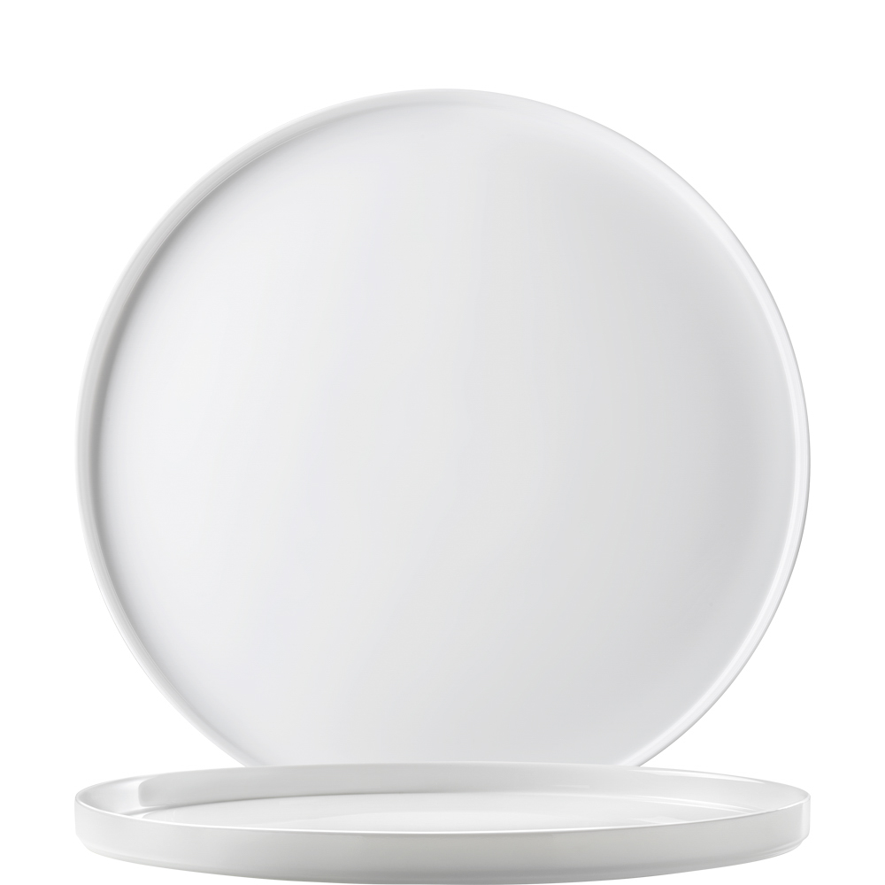 Bormioli Rocco Grangusto White Teller flach 32cm, weiß, Opalglas