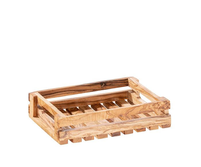 APS Table Caddy -OLIVE- 25 x 18 cm, H: 6 cm Olivenholz