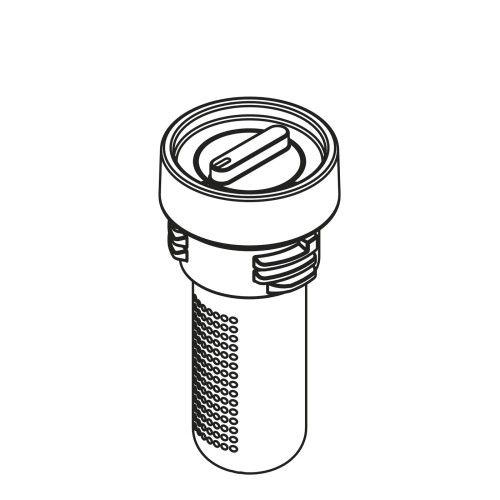Emma Deckel für x-201 Isolierkanne, Tee blau, Maße: 63 x 63 x 135 mm