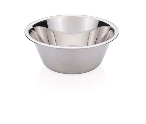 Schüssel. Chromnickelstahl. konische Form, mit bordiertem Rand. Inhalt: 2 ltr., Durchmesser 20 cm