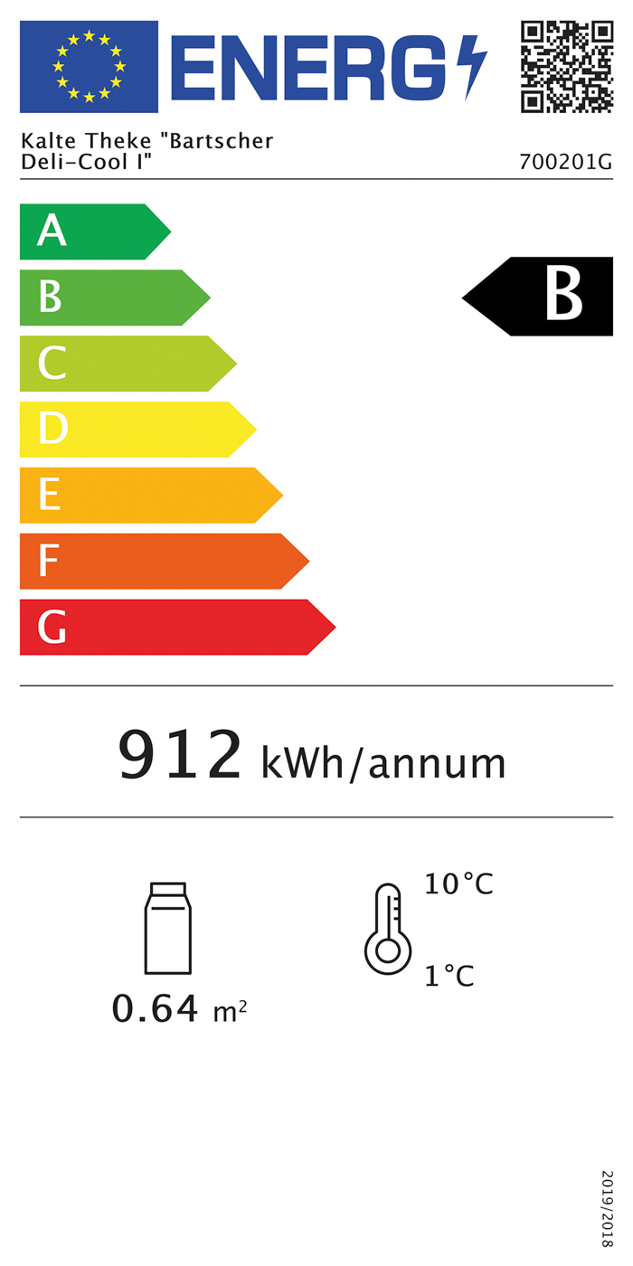 Bartscher Kalte Theke "Bartscher Deli-Cool I" |Klimaklasse: 4 | Maße: 68,5 x 45,5 x 67,5 cm.Gewicht: 40,3 kg