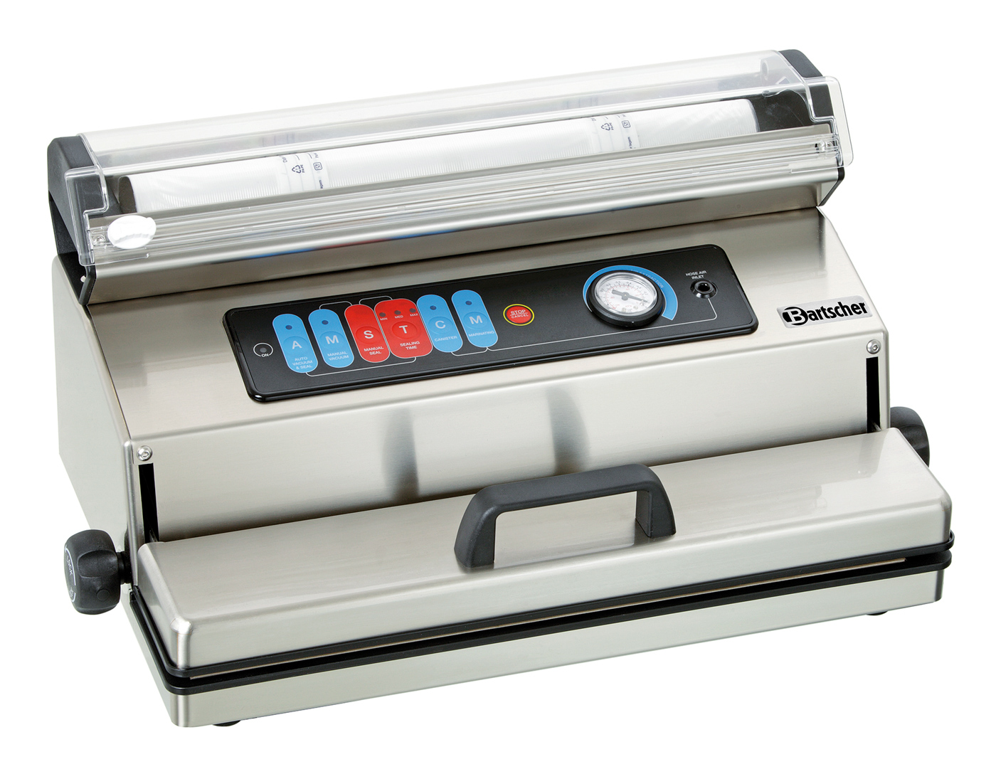 Bartscher Vakuumierer 400M | Vakuumkontrolle:Elektronisch | Maße: 55 x 32,5 x 27,0 cm. Gewicht:12,5 kg