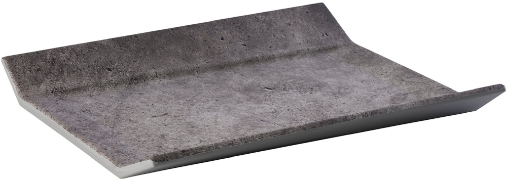 GN 1/2 Tablett -ELEMENT- 32,5 x 26,5 cm, H: 3,5 cm Melamin Fabe: Betonoptik spülmaschinengeeignet stapelbar nicht