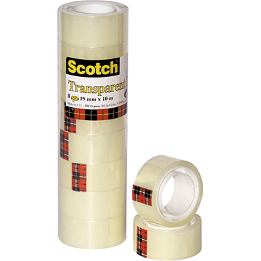 Scotch® Klebefilm 550 19 mm x 10 m (B x L) nicht beidseitig klebend Polypropylen 8 Rl./Pack.