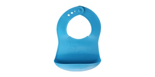 Lätzchen mit Krümeltasche BAMBINI, Schmetterlinge, blau