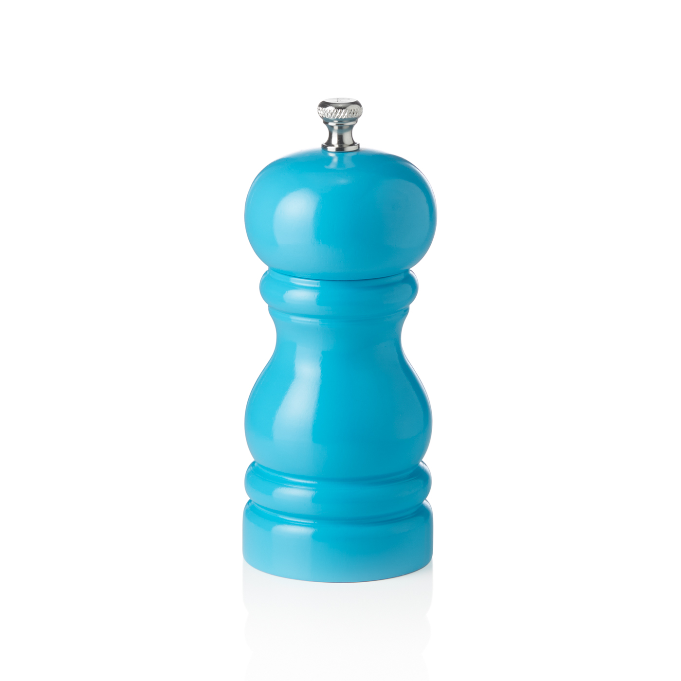 Pfeffermühle mit Keramikmahlwerk, 11 cm, türkis glänzend, Holz Mit Keramikmahlwerk und glänzender Oberfläche, Farbe: Türkis