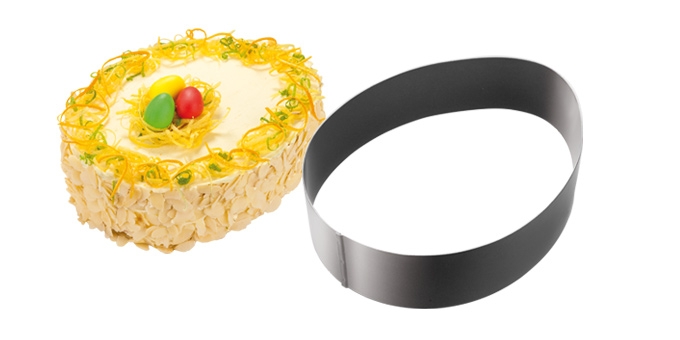 Backform / Ausstechform Osterei DELÍCIA Edelstahl, Antihaftbeschichtung Spülmaschinenfest