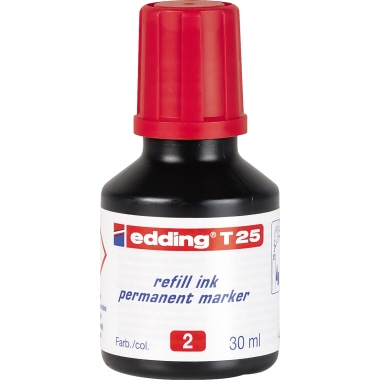 edding Nachfülltusche T 25 rot 30ml