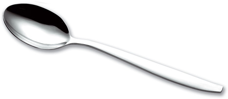 Kaffeelöffel LAURA, aus Edelstahl 18/0, poliert. Länge ca. 14 cm.