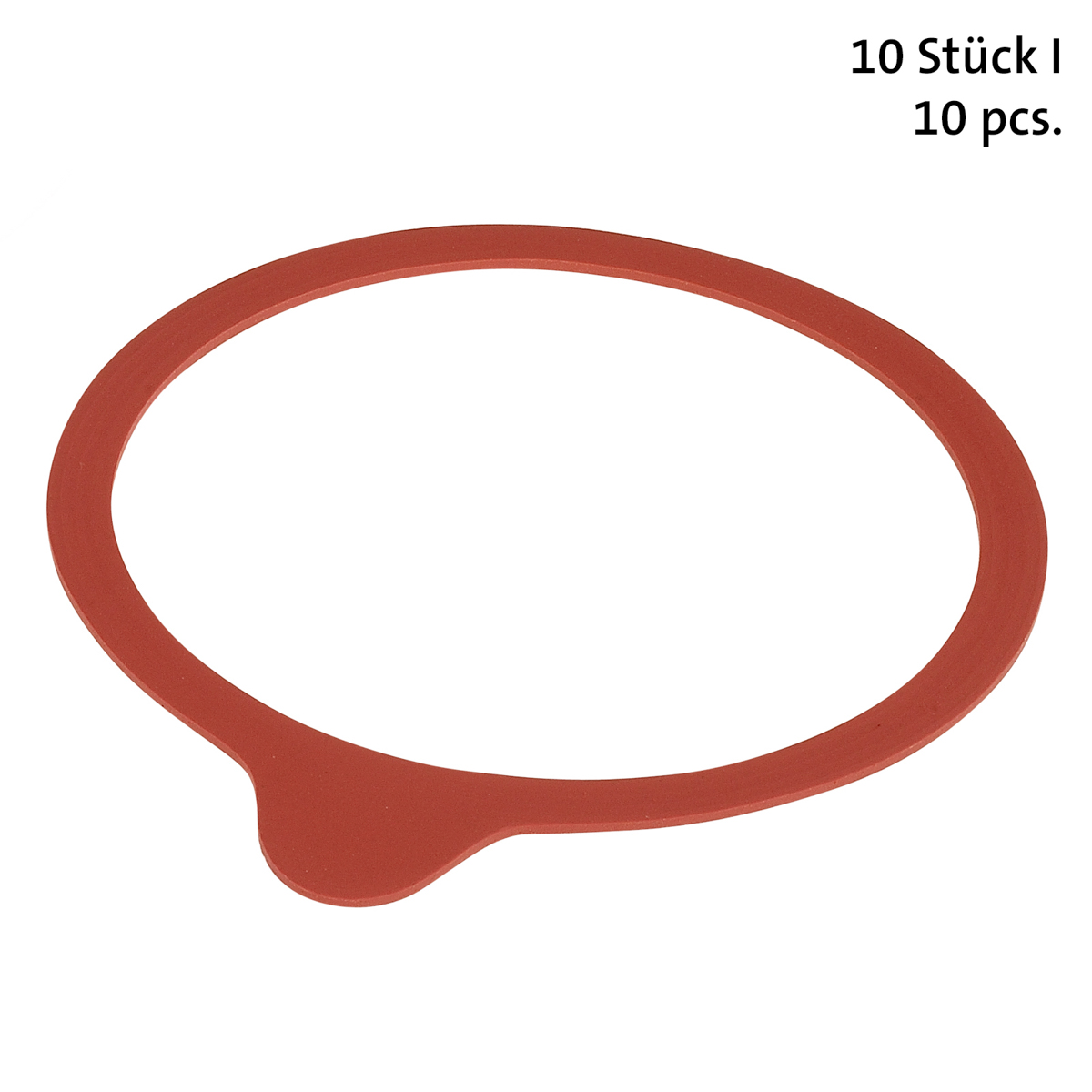 10 Einkoch-Gummiringe, 112 x 128 mm