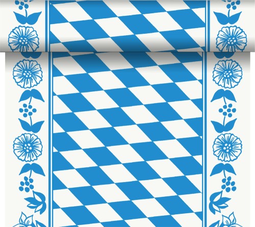 DUNI Dunicel-Tischläufer Tête-à-Tête 24 m x 0,4 m (20 Abschnitte), Bayer. Raute