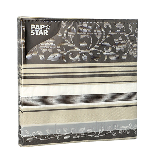 20 Servietten, 3-lagig 1/4-Falz 33 cm x 33 cm "Classic Lush" von PAPSTAR