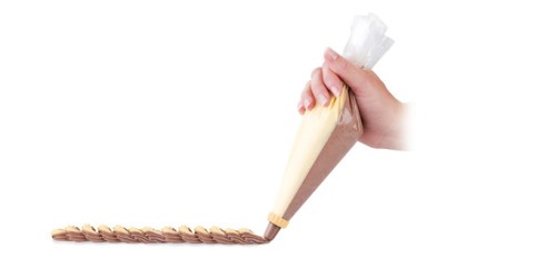 Doppel-Spritzbeut.DEL.30cm, 10St., 6Tüllen