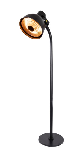 SARO Terrassenheizstrahler Modell SUNSET 2000 - Material: (Gehäuse) Metall, schwarz einbrennlackiert - Terrassenstrahler als