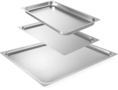 HENDI Gastronormbleche Profi Line GN 2/1 - 650x530x(H)20 mm