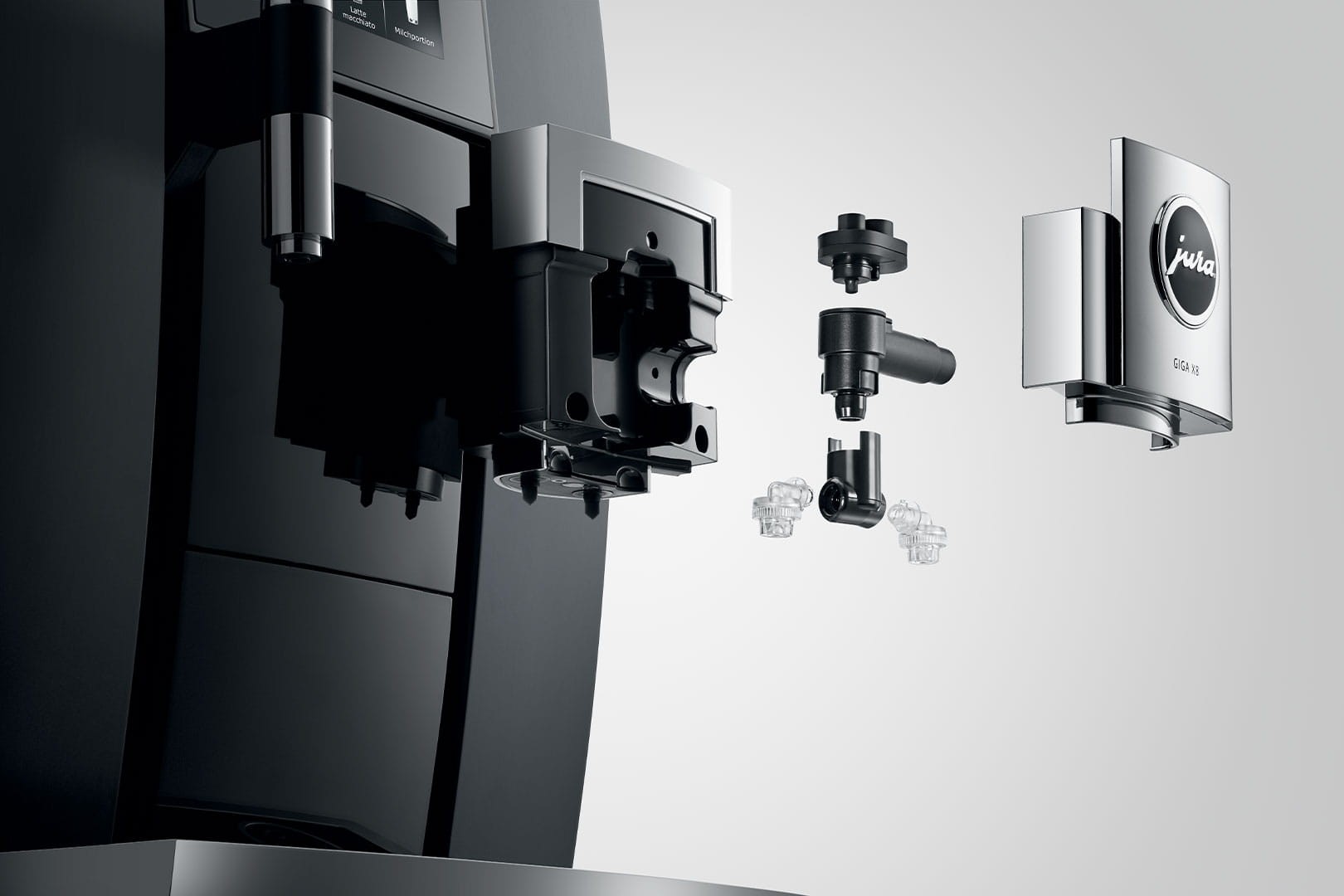 Jura Giga X8 in Aluminium Black, Breite 37cm, Höhe 56,6cm, Tiefe 49,7cm