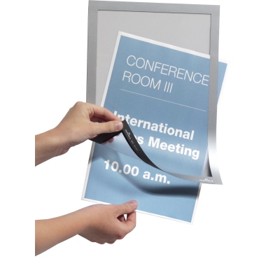 DURABLE Magnetrahmen DURAFRAME® DIN A4 silber 2 St./Pack.