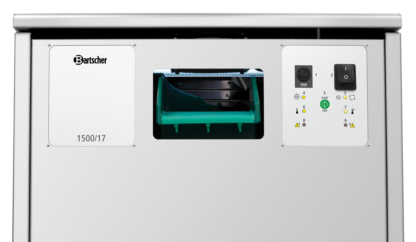 Bartscher Besteckpoliermaschine 3000/25 |Maximale Leistung: 3.000 Besteckteile pro Stunde| Maße: 58 x 56 x 41,0 cm. Gewicht: 40 kg