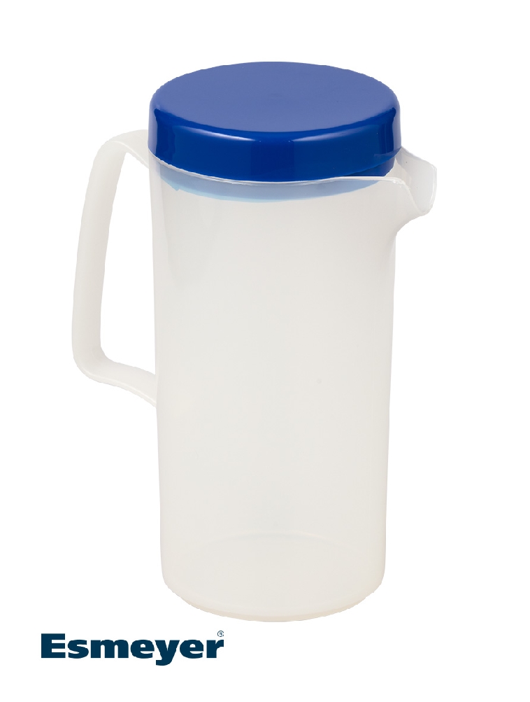 Kinderzeug Kanne LUKAS 0,6 l transluzent mit farbigem Deckel, blau