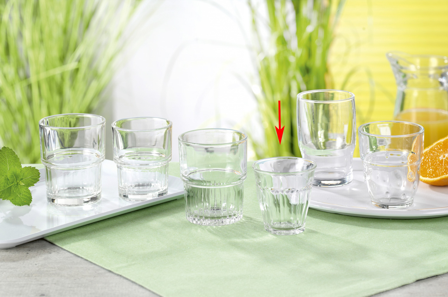 Becherglas PICARDIE, Inhalt: 0,09 Liter, Höhe: 67 mm, Durchmesser: 65 mm