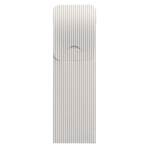 500 Bestecktaschen 23,5 cm x 7,3 cm weiss "Lines" inkl. weißer Serviette 40 x 40 cm 2-lag. von PAPSTAR