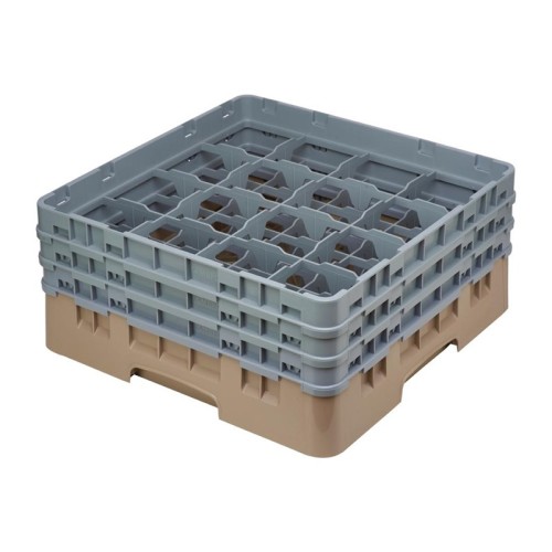 Cambro Gläserspülkorb beige mit 16 Fächern max Glashöhe 17,4cm. Dieser Gläserspülkorb bietet optimalen Schutz für Ihre