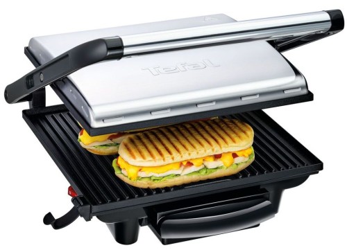 Tefal Kontaktgrill Inicio, Elektrogrill / Sandwichtoaster für fettarmes Grillen, 2000 W