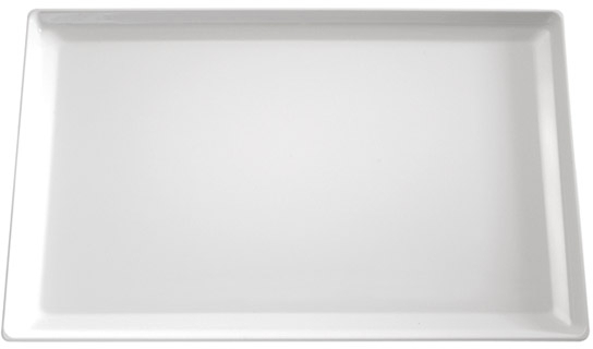 Tablett GN 1/1 -FLOAT- 53 x 32,5 cm, H: 3 cm Melamin, weiß spülmaschinengeeignet stapelbar nicht mikrowellengeeignet