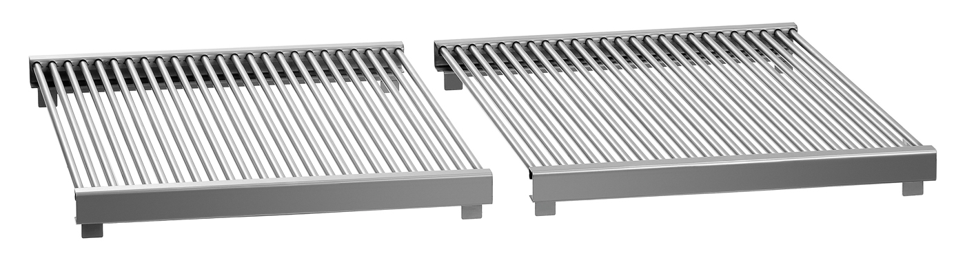 Bartscher Rundrost für Fisch | BreiteGrillfläche: 750 mm | Maße: 37,7 x 55 x 4,5 cm.Gewicht: 12 kg
