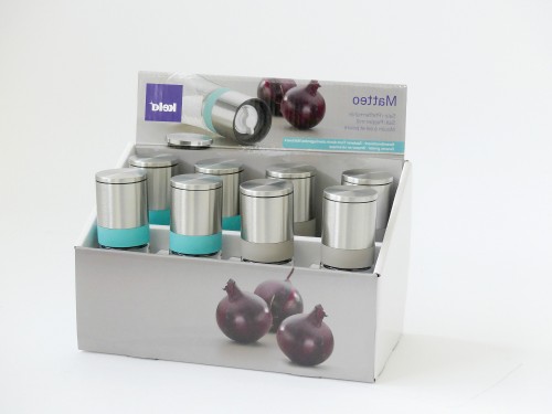 KELA Salz-/Pfeffermühle Matteo Glas transparent 13,0cm 5,0cmØ 75,0ml