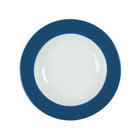 Teller tief 22 cm - Form: Table Selection - Dekor 66279 ozeanblau - aus Porzellan. Hersteller: