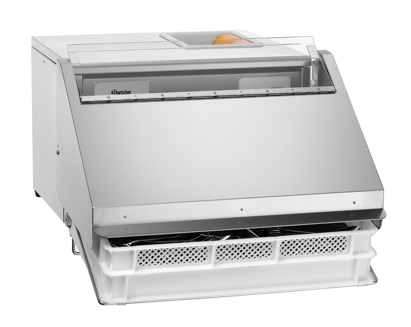 Bartscher Besteckkorbhalter 3000/25 | Ausgelegtfür: Besteckpoliermaschine 3000/25 | Maße: 61,7 x42 x 18,0 cm. Gewicht: 1,1 kg