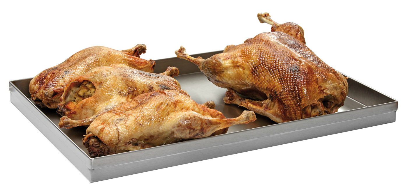 Bartscher Fettpfanne 600 x 400 | Material:Edelstahl | Maße: 60,5 x 40,5 x 4,5 cm. Gewicht:2,8 kg