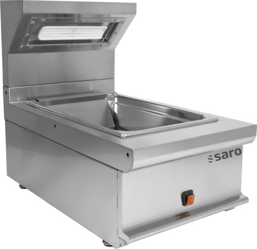 SARO Pommeswärmer Tisch Modell E7/SPE40BB Made in Europe - Material: (Gehäuse) Edelstahl - Hervorragend für den professionellen Einsatz