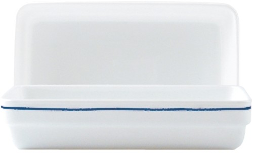 Stapelschale RESTAURANT S DELFT rechteckig - 42 cl, aus Hartglas, Höhe 36 mm, Durchmesser 175 x 115 mm.