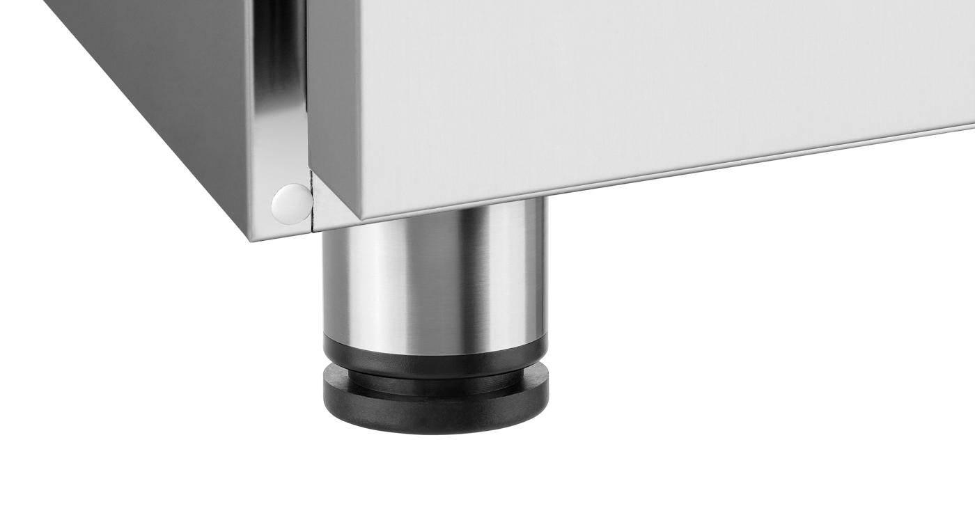 Bartscher Füße Set 4S2-200 | | Maße: 10 x 8 x 60cm. Gewicht: 1,1 kg