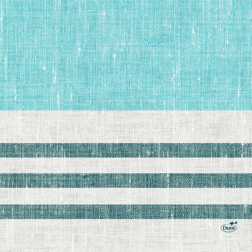 DUNI Zelltuchservietten 33 x 33 cm, 1/4 Falz, Raya blue, 3-lagig