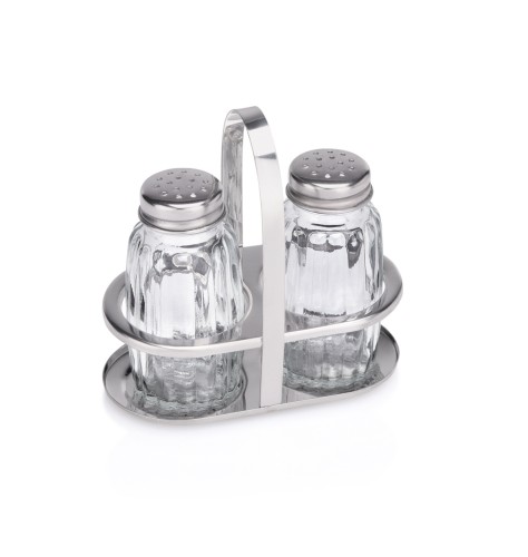 Menage MENAGE SERIE 1480. Edelstahl/Glas, › Einsätze aus Glas. 2-teilig, Salz und