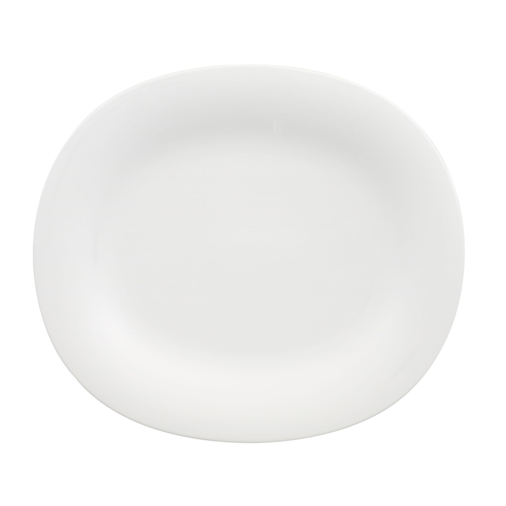 Villeroy und Boch Speiseteller oval flach - Maße: 29 x 25,5 x 2,5 cm / Ser.: New Cottage Basic