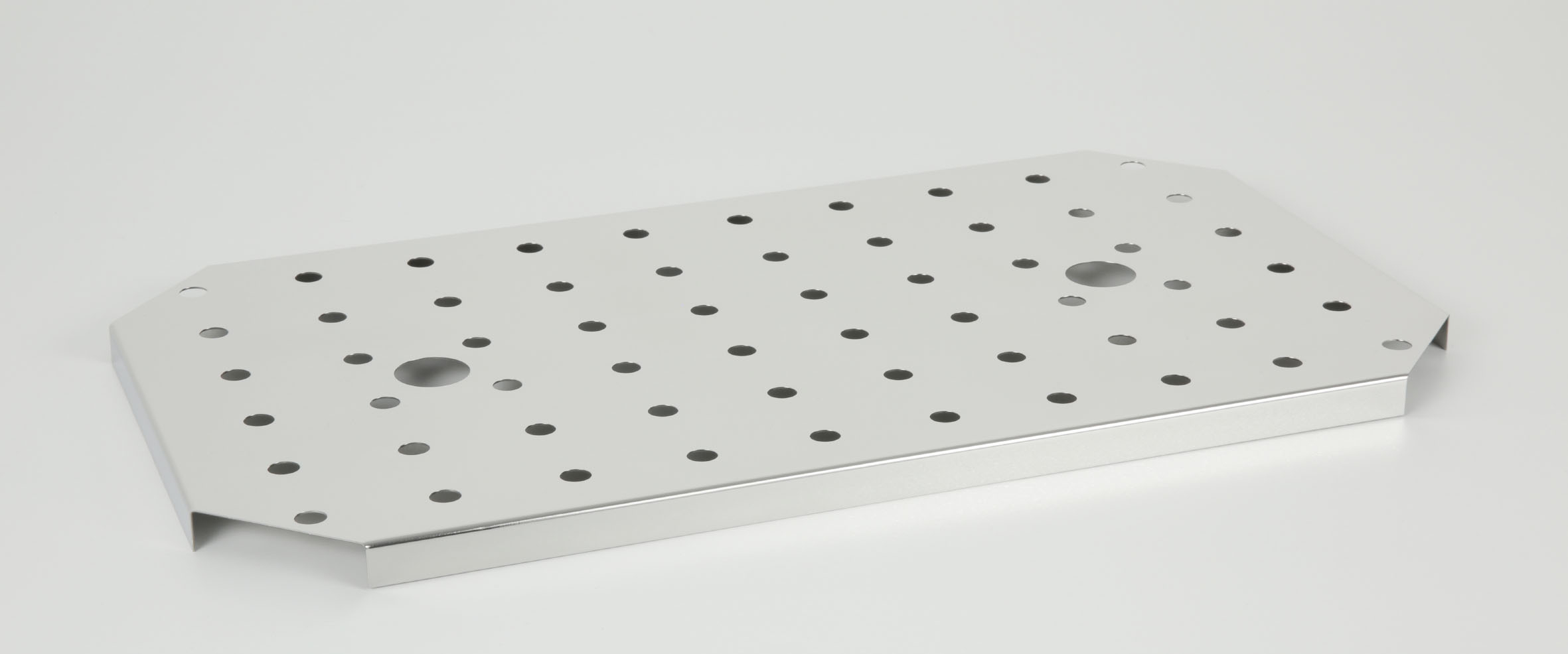 Abtropfgitter für GN 1/1 45 x 25 cm, H: 1,5 cm 18/0 Edelstahl passend zu GN 1/1 Behälter spülmaschinengeeignet stapelbar